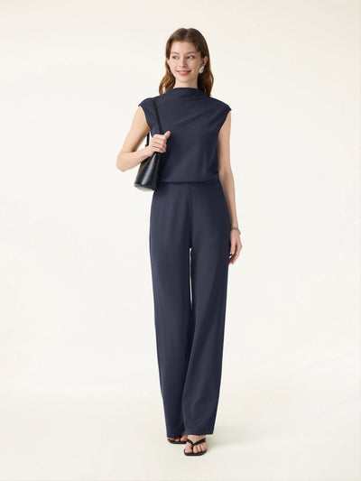 OGLmove Travel-Friendly Easy-to-Take-Off Jumpsuit Yankees Blue XS