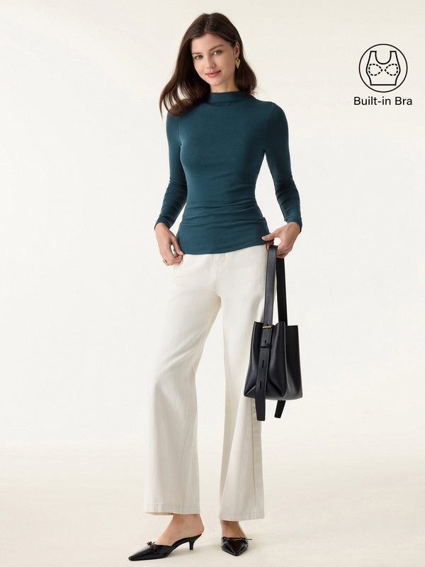 OGLmove LiteWarm Mockneck Long Sleeve Bra Top