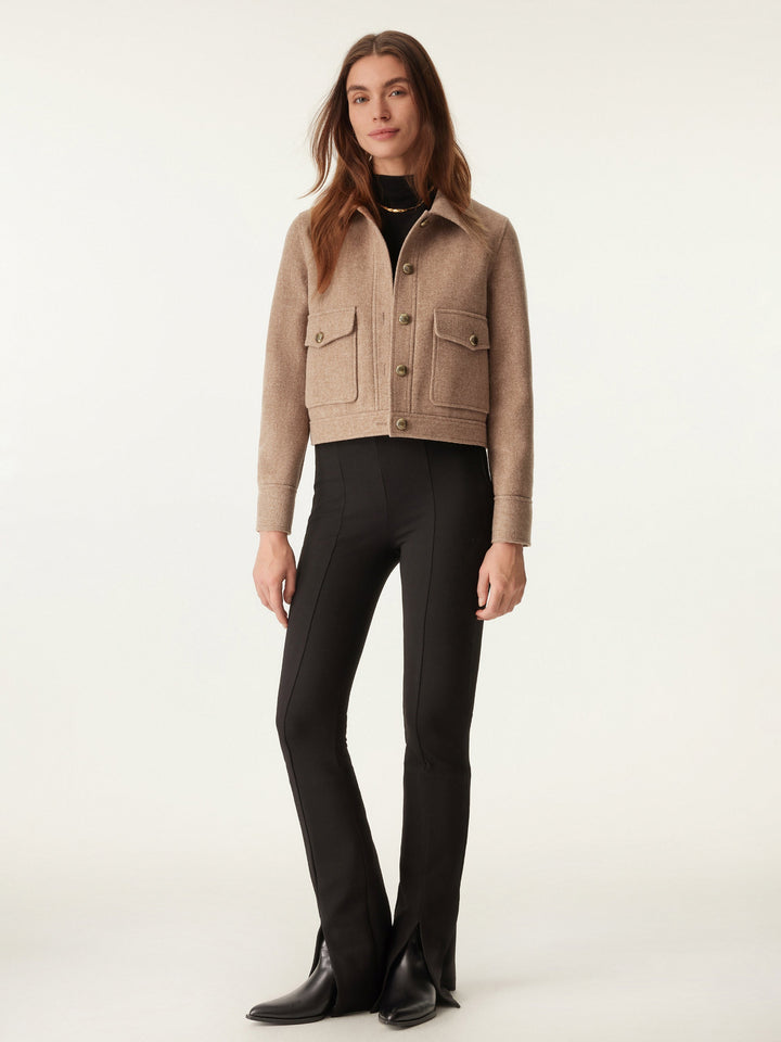 Point Collar Cargo Short Jacket