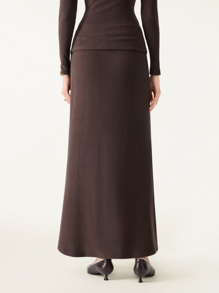 MaxWarm Tummy-Control Flared Maxi Skirt