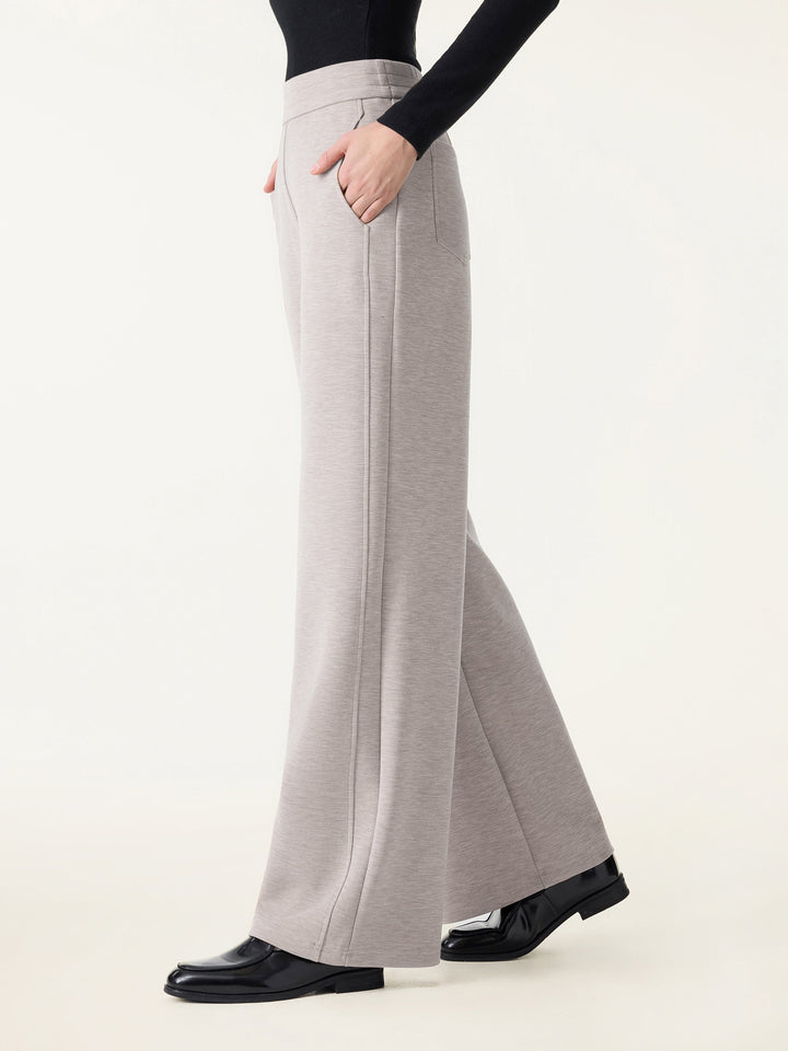 Cozy Warm Mid Rise Straight Leg Pants with Pockets