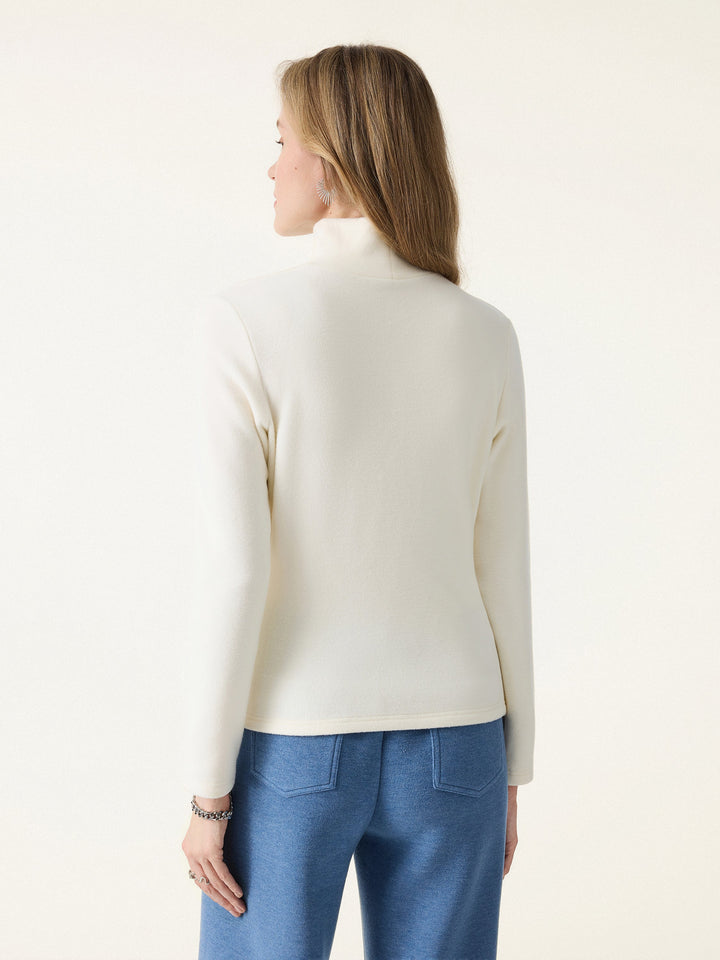 MaxWarm Mockneck Tucked Waist Long Sleeve Top