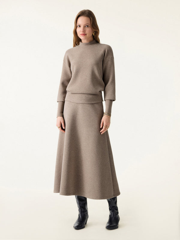 OGLmove FuzzLuxe Essential Midi A-line Circle Skirt