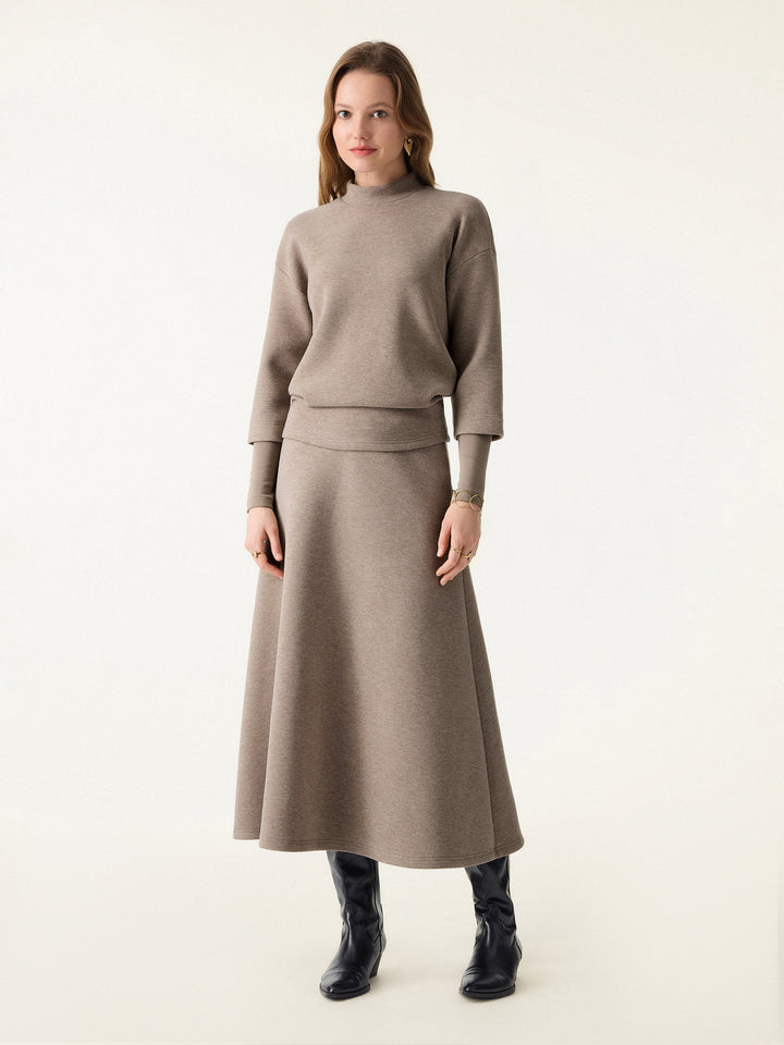 FuzzLuxe Essential Midi A-line Circle Skirt