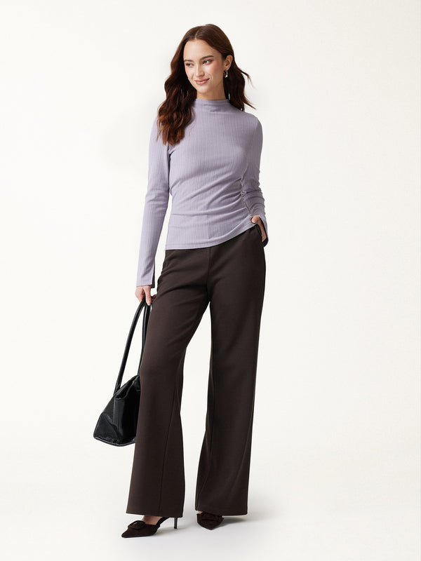 OGLmove Bamboo-Blend High-Rise Wide-Leg Pants with Pockets