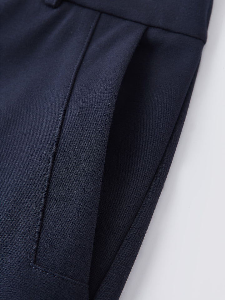 Mid Rise Wide Leg Pull-on Pants with Pockets