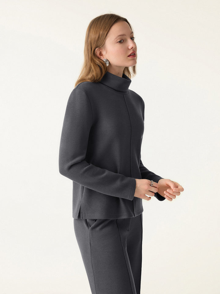 FuzzLuxe Turtleneck Long Sleeve Top