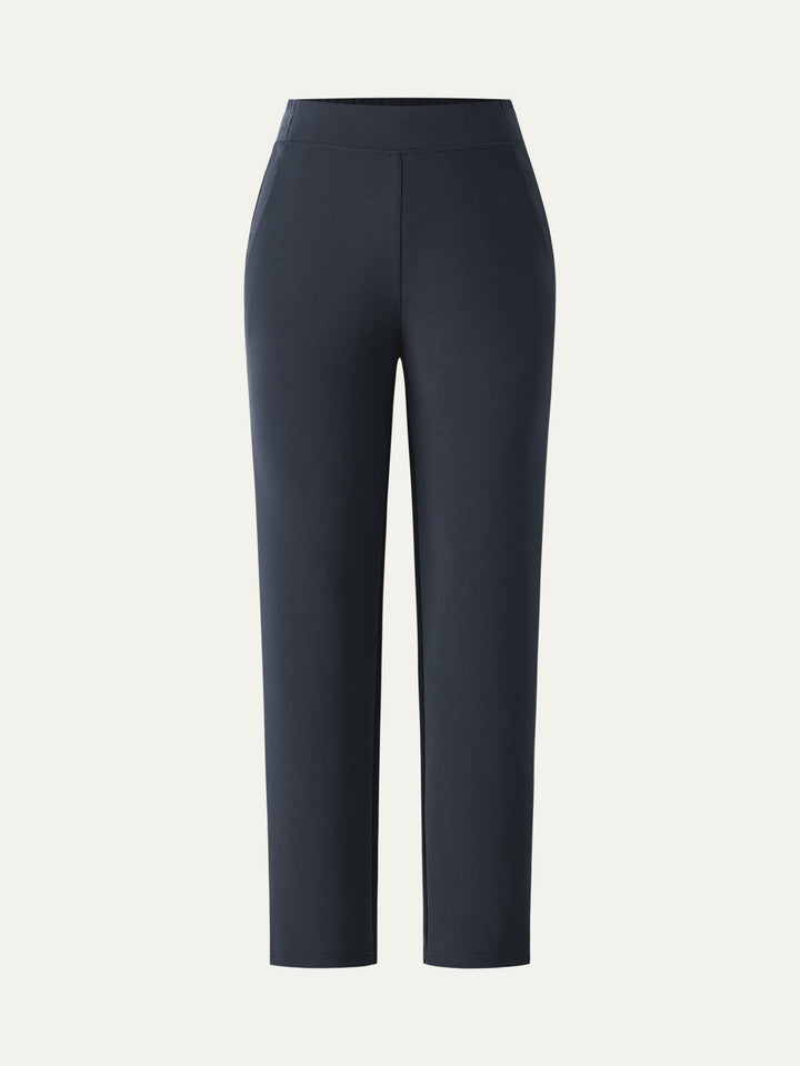Mid Rise Pull-on Tapered Pants with Pockets Yankees Blue XS