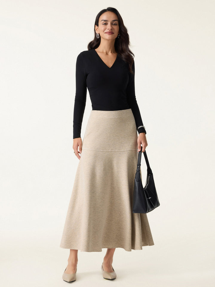 FuzzLuxe Flared Maxi Skirt
