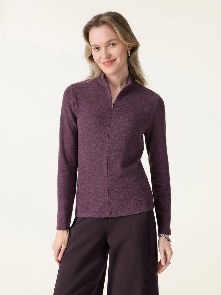 MaxWarm Mockenck Half-zipped Long Sleeve Top