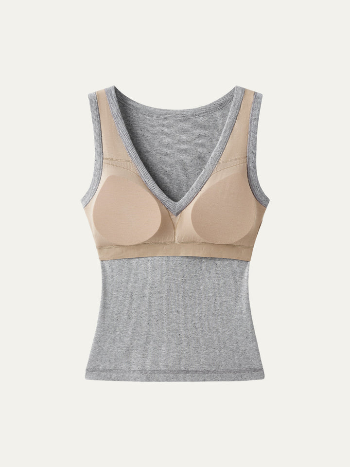Stretchy V-neck Cotton New Airy Brami Tank