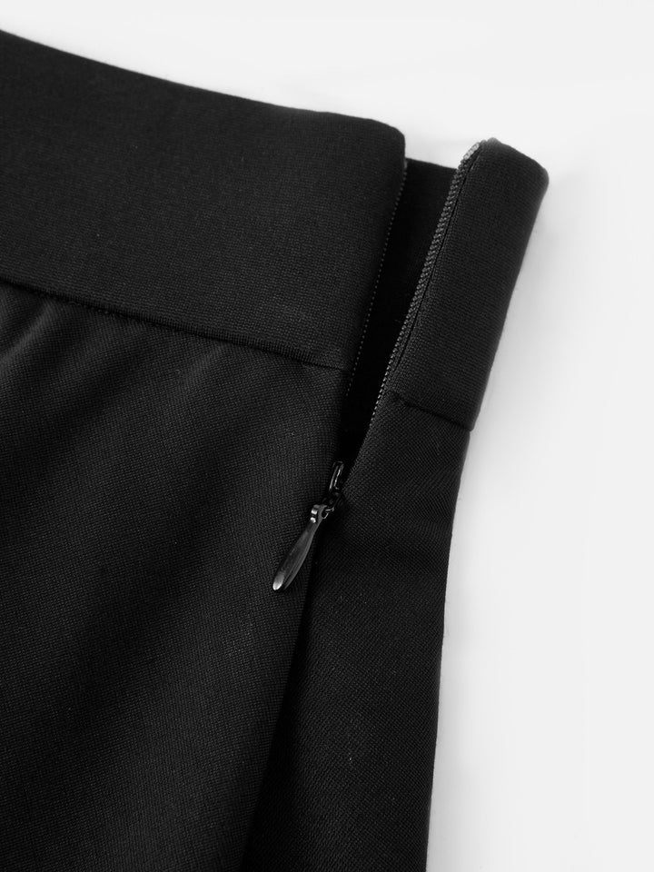 Bamboo Ponte A-line Circle Skirt with Built-in Shorts and Pockets