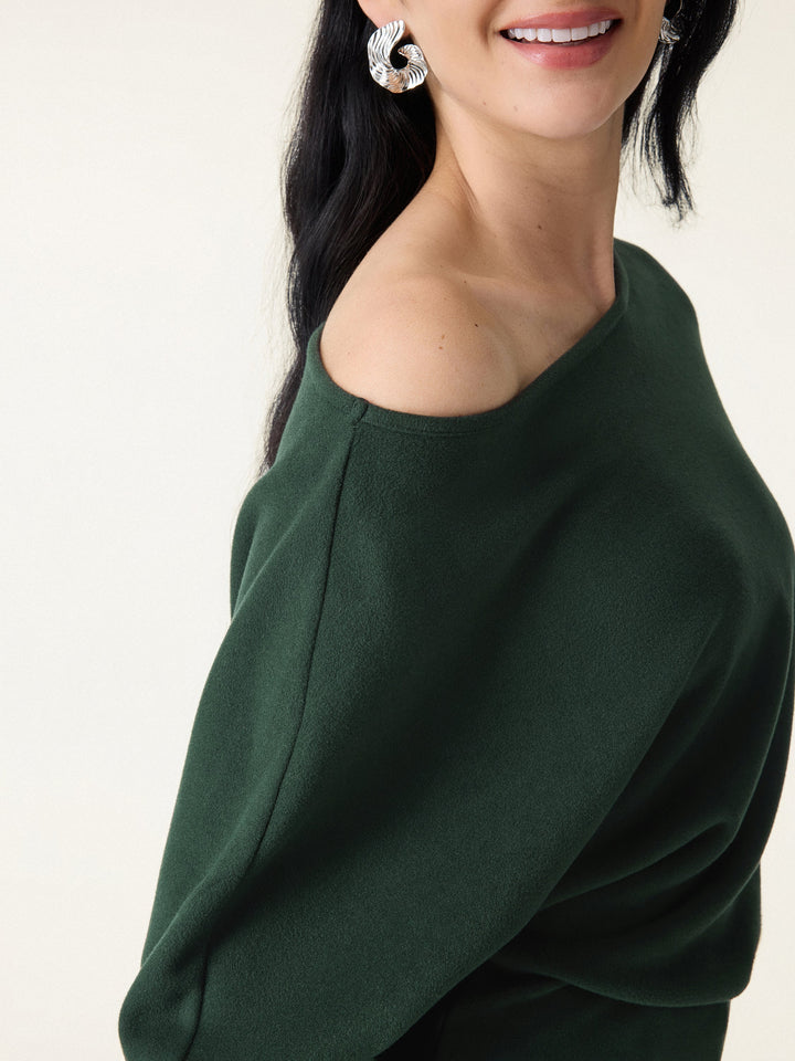 MaxWarm Boatneck Top with Close-Fit Hem