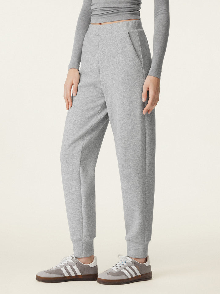 Mid Rise Pull-on Jogger with Pockets Heather Silver XS