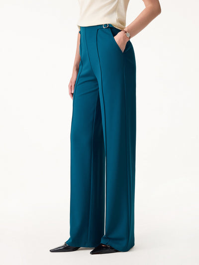 OGLmove 4-Way Stretch Drapey High Rise Wide Leg Ankled Pants