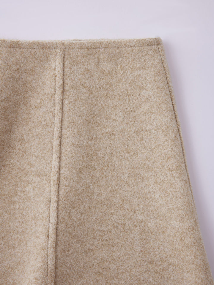 High Waisted Flare Hem Mini Skirt
