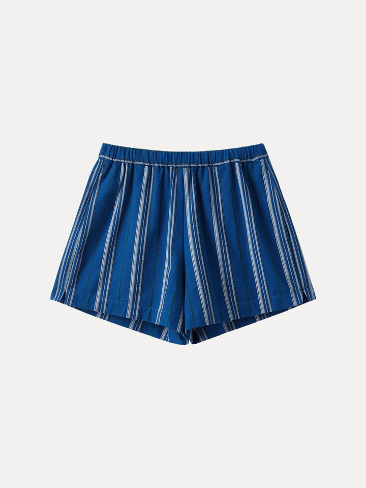 Summer Classic Striped Relaxed Shorts with Pockets