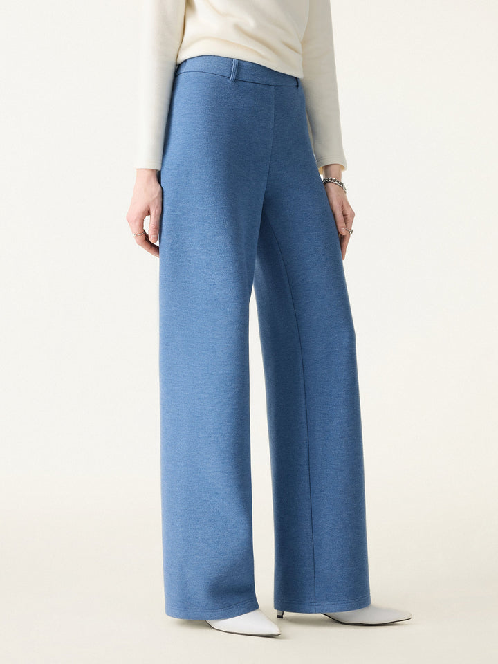 Essential FuzzLuxe Mid Rise Straight Leg Pull-on Pants