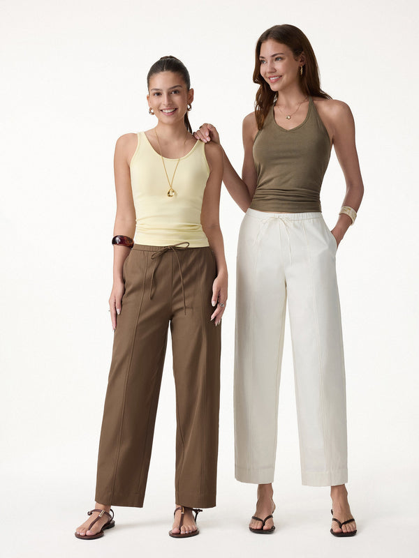 OGLmove Breathable Linen-Like Summer Travel Pants