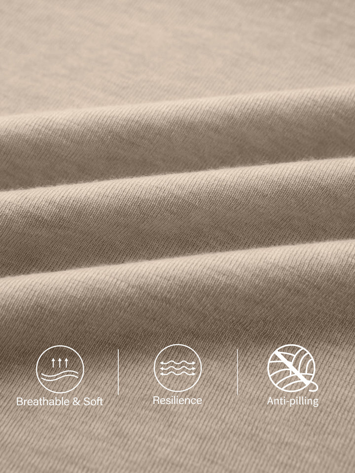 3Pcs Set Essential Lyocell Cashmere Multi-Wear Long Sleeve Top with Thumbholes