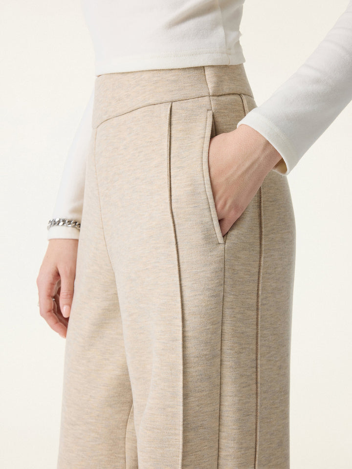 Cozy Warm High Rise Straight Leg Pull-On Pants