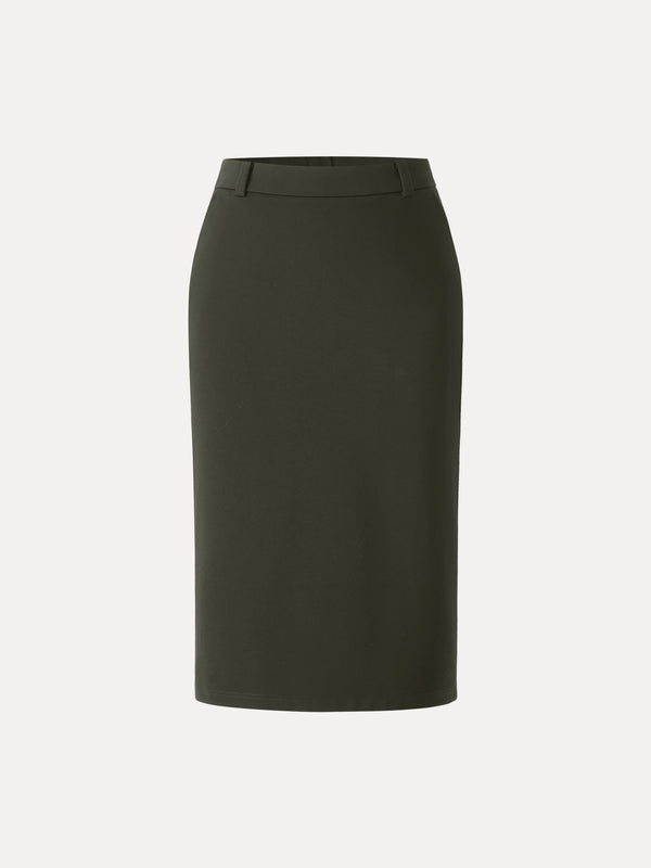 Stretch Ponte Essential The Opportunity Skirt Dark Olive Green XS