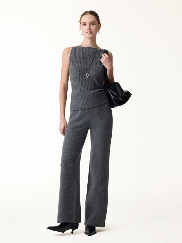 OGLmove Merino-Blend Sleeveless Cable-Knit Sweater Tank