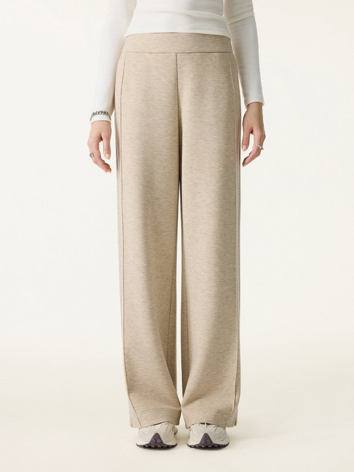 Cozy Warm High Rise Straight Leg Pull-On Pants