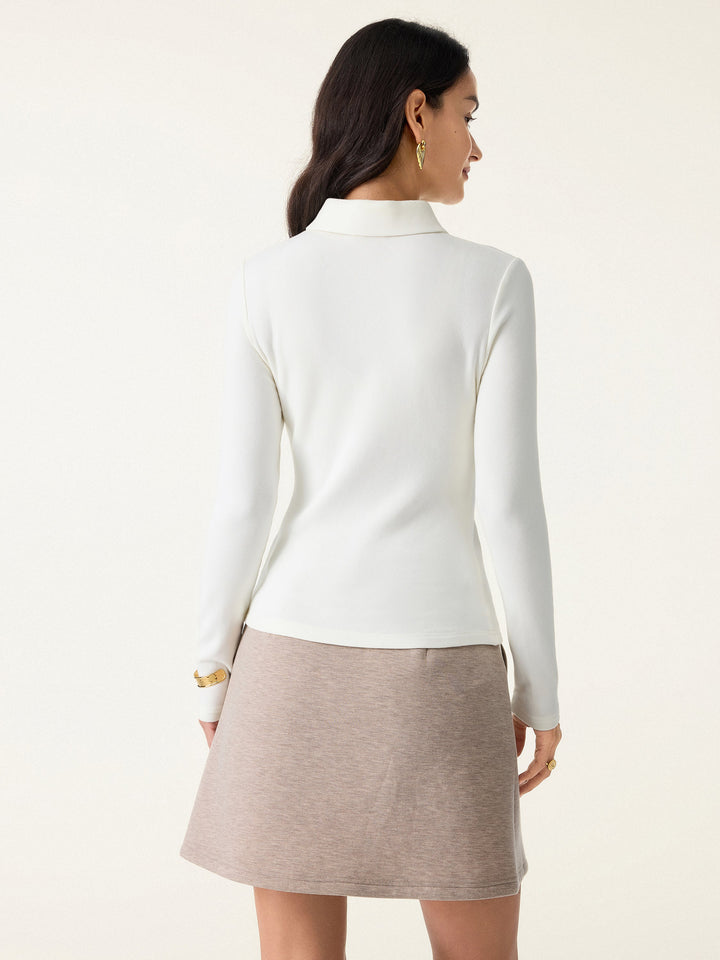 ProWarm Polo Neck Long Sleeve Top