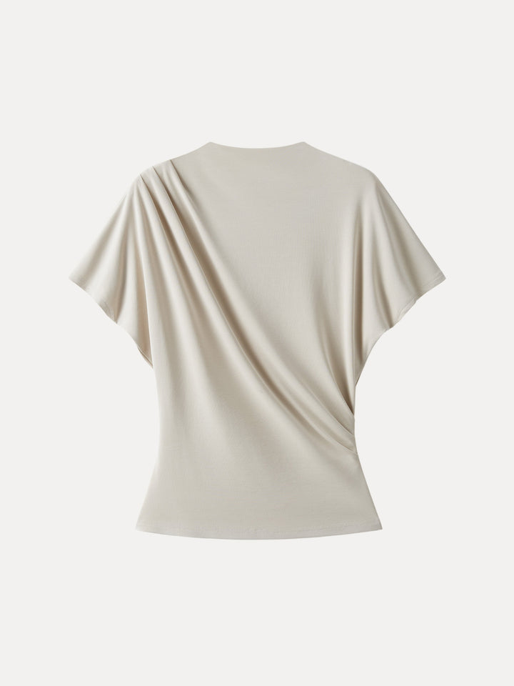 Mockneck Tucked Waist Define Top