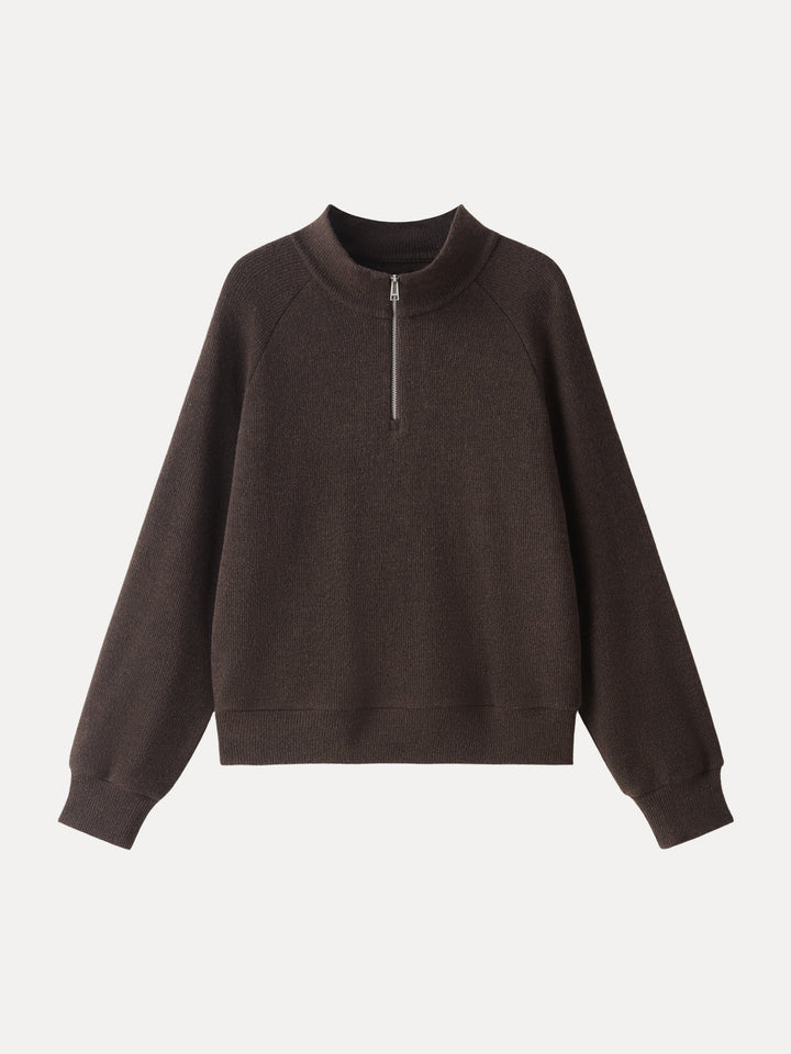Cozy 1/4 Zip Mockneck Pullover