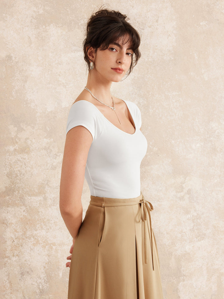 Modal Raglan Sleeve Sculpt Brami Tee