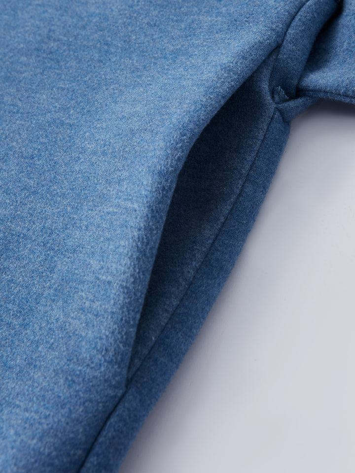 FuzzLuxe Belted Tunnel Neck Button Front Coat