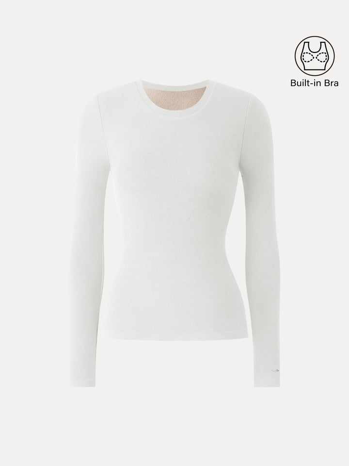 MaxWarm Crewneck Long Sleeve Brami White XS
