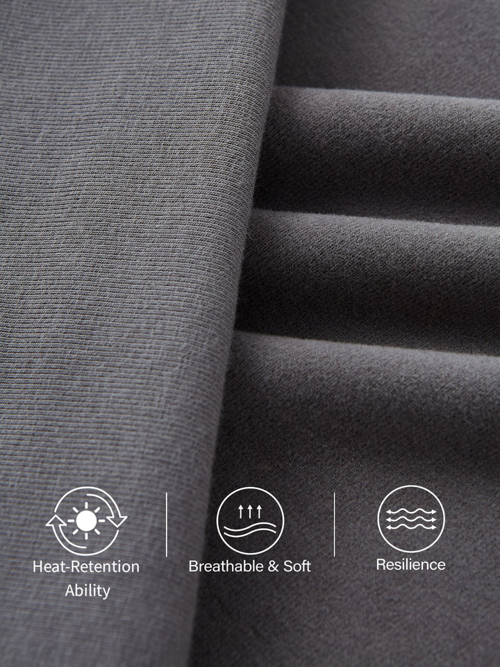 ProWarm Ruched Boatneck Long Sleeve Brami with Thumbholes