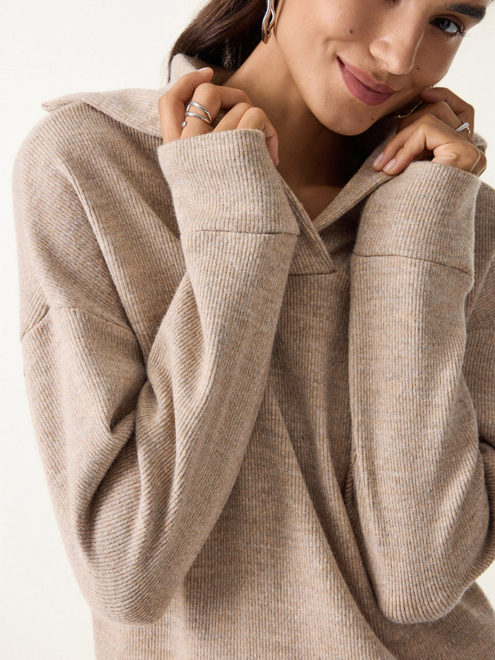 Cozy Warm V-Neck Relaxed Fit Pullover