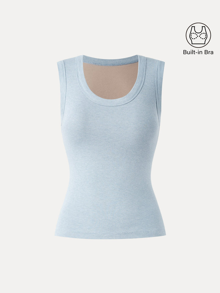 Stretch Cotton Scoopneck New Airy Brami Tank