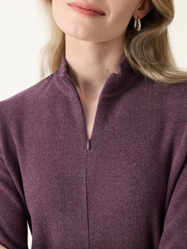 MaxWarm Mockenck Half-zipped Long Sleeve Top