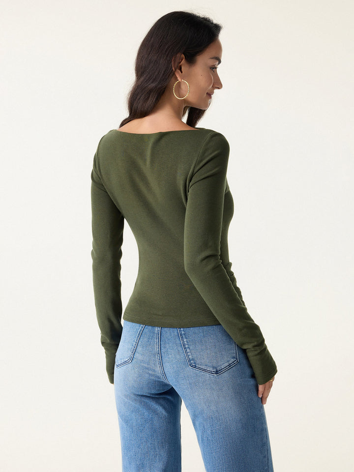 ProWarm Boatneck Side Tucks Asymmetrical Brami