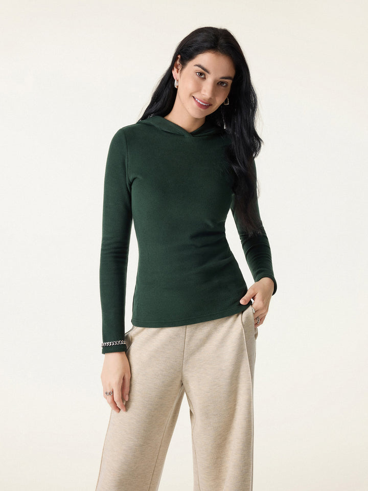 MaxWarm Slim Fitted Pullover Hoodie Brami