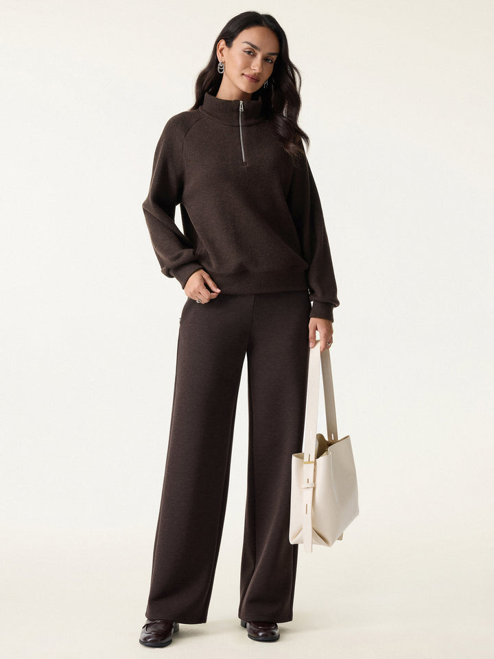 Cozy 1/4 Zip Mockneck Pullover