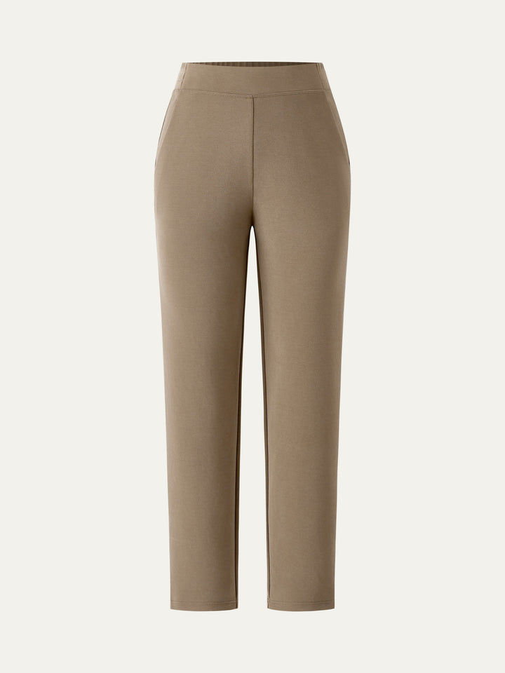 Mid Rise Pull-on Tapered Pants with Pockets Tortilla XS