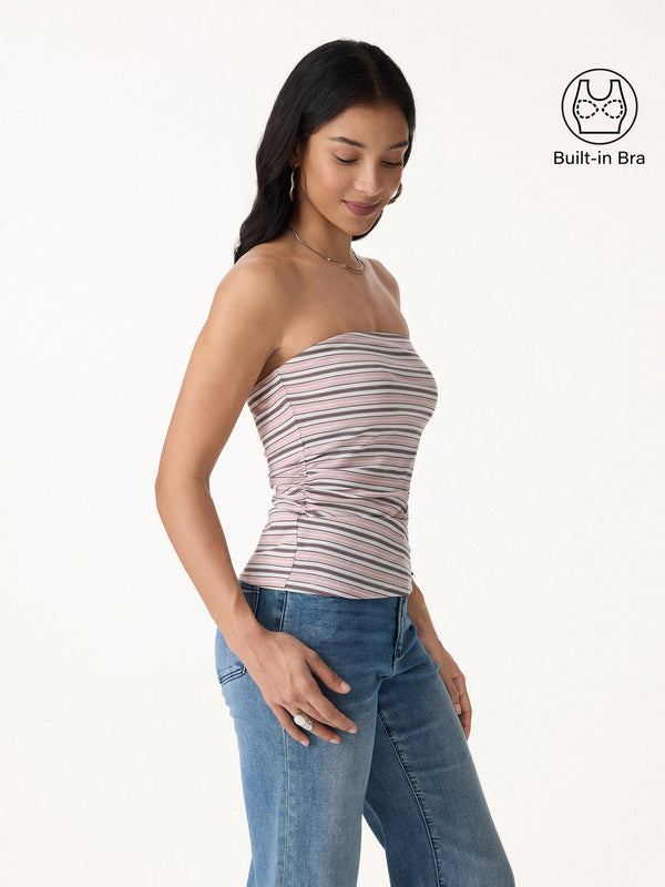 OGLmove Striped Bra Tube Top