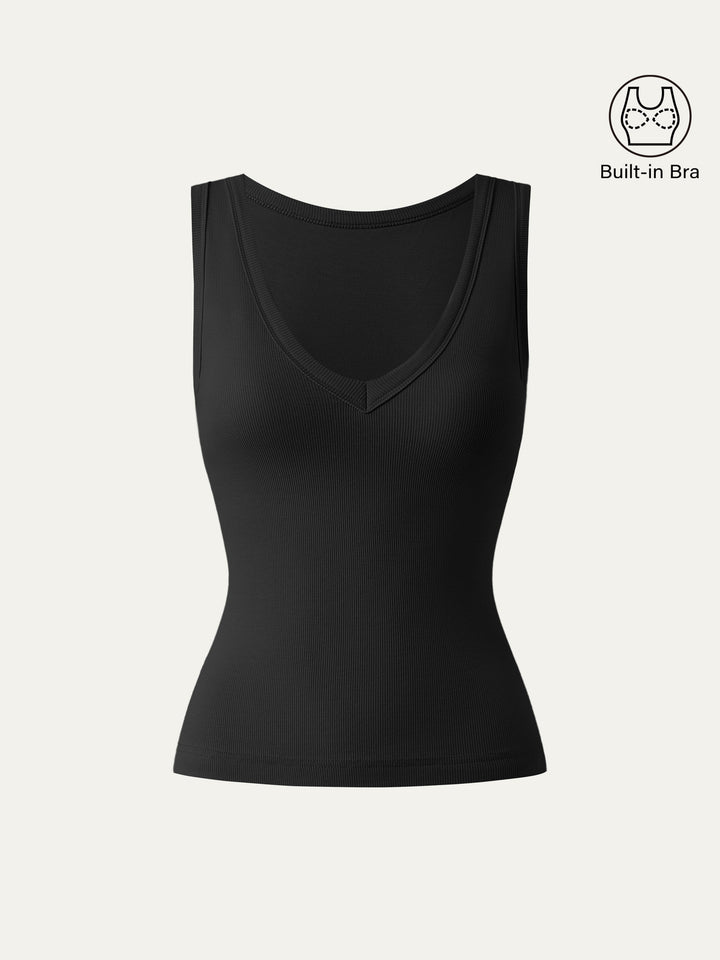 Stretchy V-neck Cotton New Airy Brami Tank