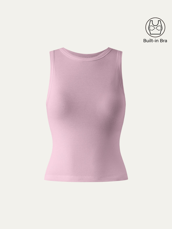 Crewneck Cotton New Airy Brami Tank Millenial Pink XS