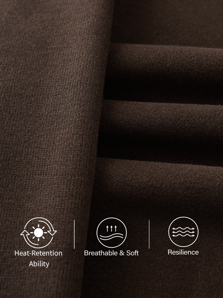 Brushed Warm High Rise Pintuck Straight Leg Pull-on Pants