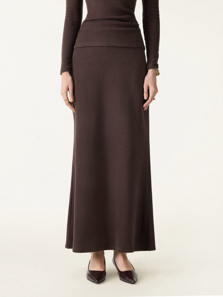 MaxWarm Tummy-Control Flared Maxi Skirt