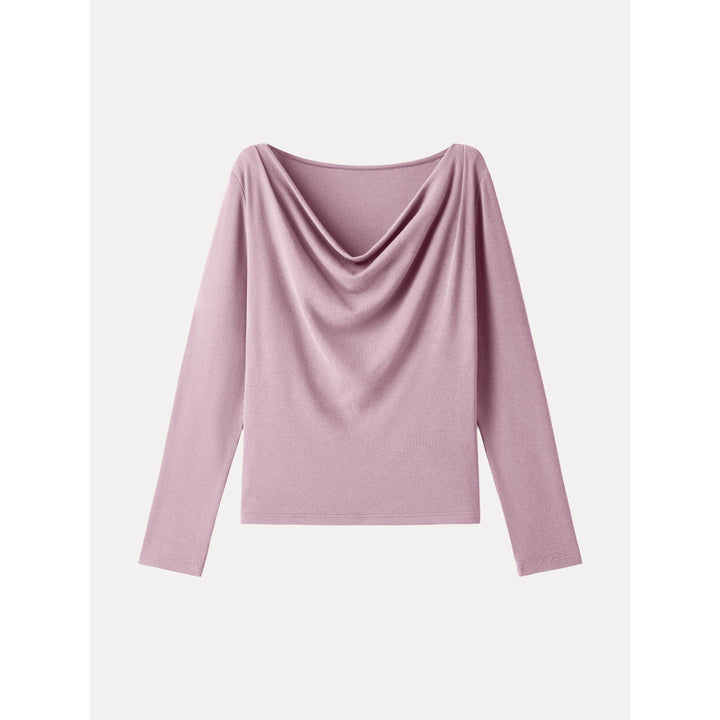 Lucky Offer——Size:M Long Sleeves Top Opera Mauve