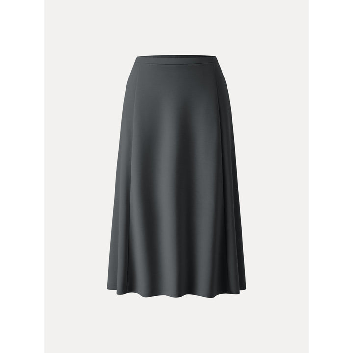 Lucky Offer——Size:XL Midi Skirt Blue Charcoal