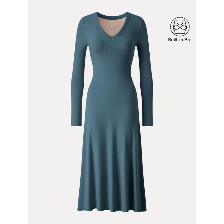 Lucky Offer——Size:S Midi Dress Forest Night